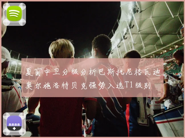 夏窗中卫分级分析巴斯托尼格瓦迪奥尔施洛特贝克强势入选T1级别